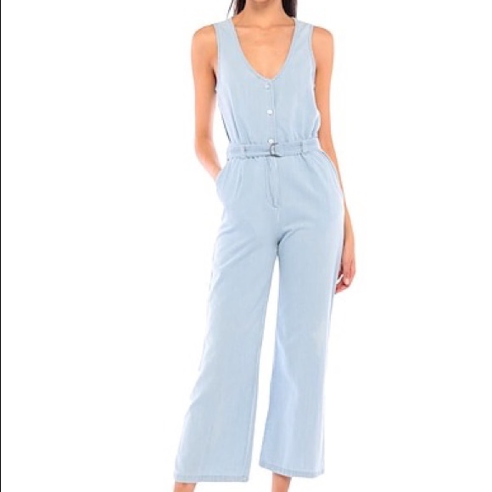 OBEY Blue and White Jumpsuit in Perfect Condition
